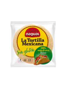 Tortilla maiz blanco sin gluten 200g Nagual